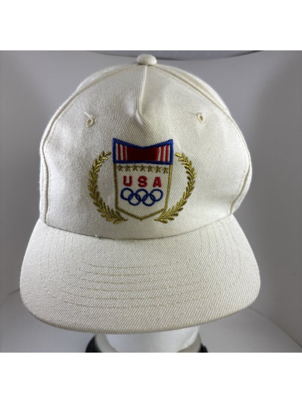 Vintage USA Olympic Games Athlete Snapback Cap Hat Clutch Headwear